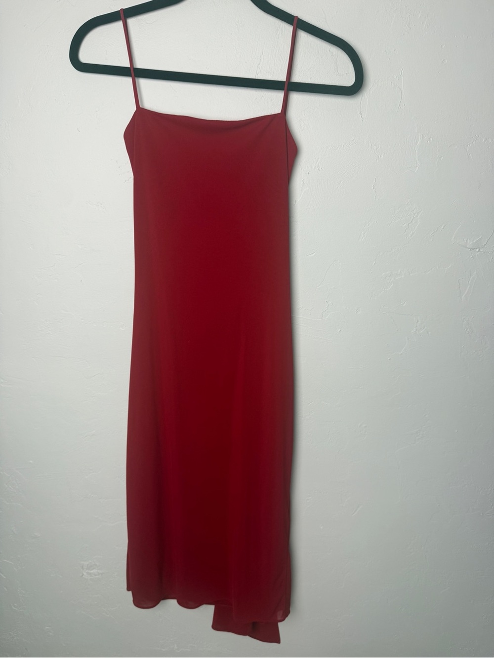 90's Vintage slip dress Laundry By Shelli Segal Red Open Back Slip Dress